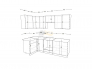 Кухонный гарнитур арт 1 Лофт 2400х1200 мм