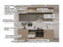 Кухонный гарнитур арт 45 Лайн Обсидиан Пикрит 2800 мм