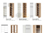 Гостиная Гретта дуб крафт белый/антрацит