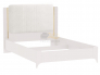 Кровать 1400 Сиде Белый (Велюр) без основания