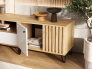 Тумба ТВ 1500 Роджинамиф Белый Глянец, Дуб Крафт