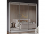 Шкаф-купе Аврора 2000х2400х650 белый фасад зеркало