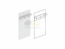 Панель под вешалки 600