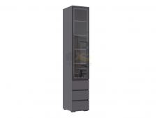 Пенал-стекло (400) с ящиками