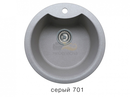 Мойка кварцевая Tolero R-108E Серый 701