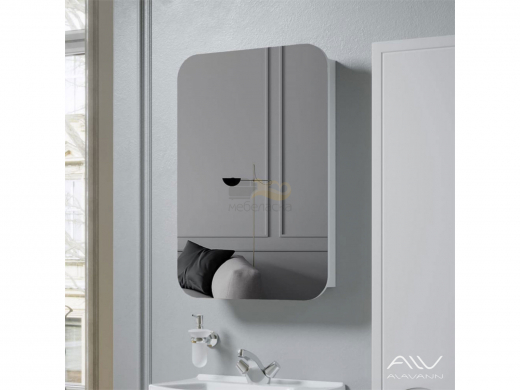 Зеркальный шкаф Monaco 55 белый