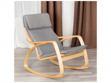 Кресло-качалка mod. AX3005 натуральный-серый